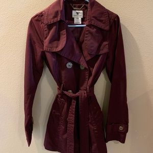 Burgundy fall/spring jacket